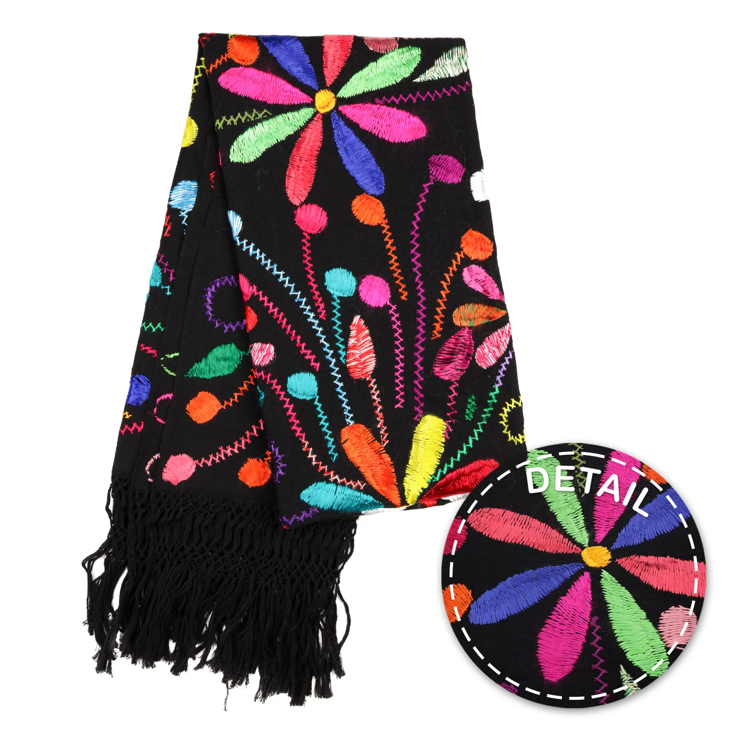Floral Embroidery Rebozo - Image 12