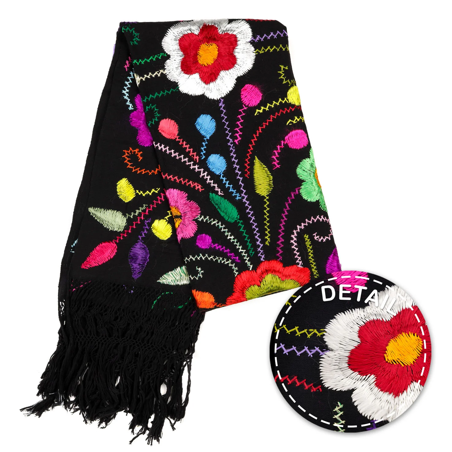 Floral Embroidery Rebozo - Image 13