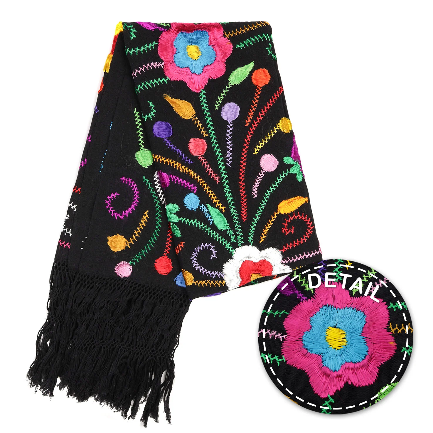 Floral Embroidery Rebozo - Image 15