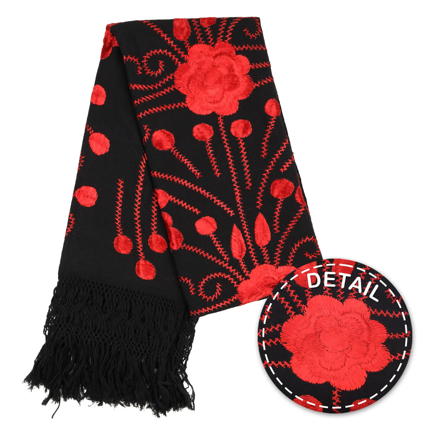 Floral Embroidery Rebozo - Image 19