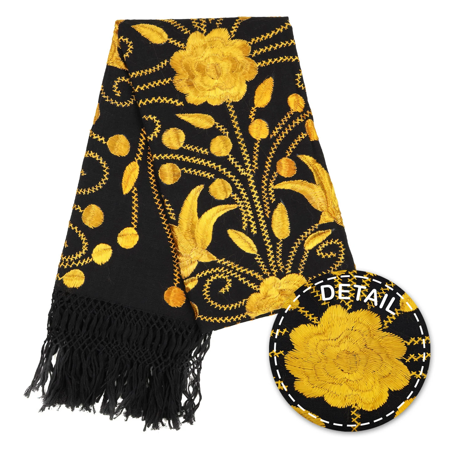 Floral Embroidery Rebozo - Image 21