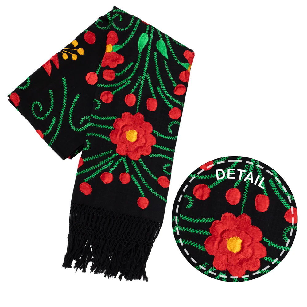 Floral Embroidery Rebozo - Image 22