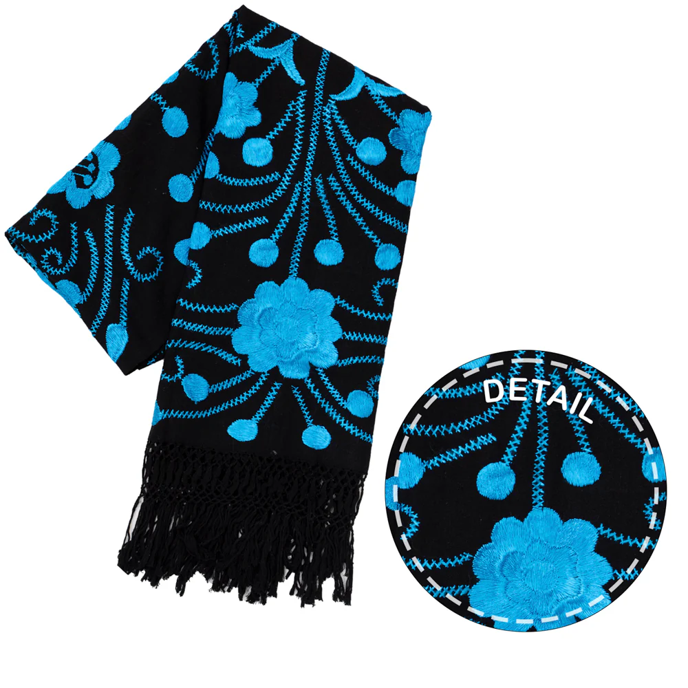 Floral Embroidery Rebozo - Image 24