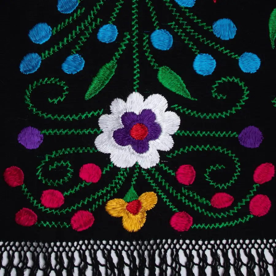 Floral Embroidery Rebozo - Image 3