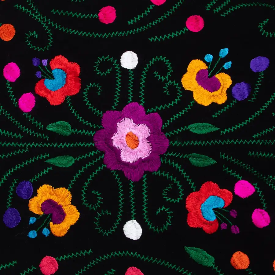 Floral Embroidery Rebozo - Image 7