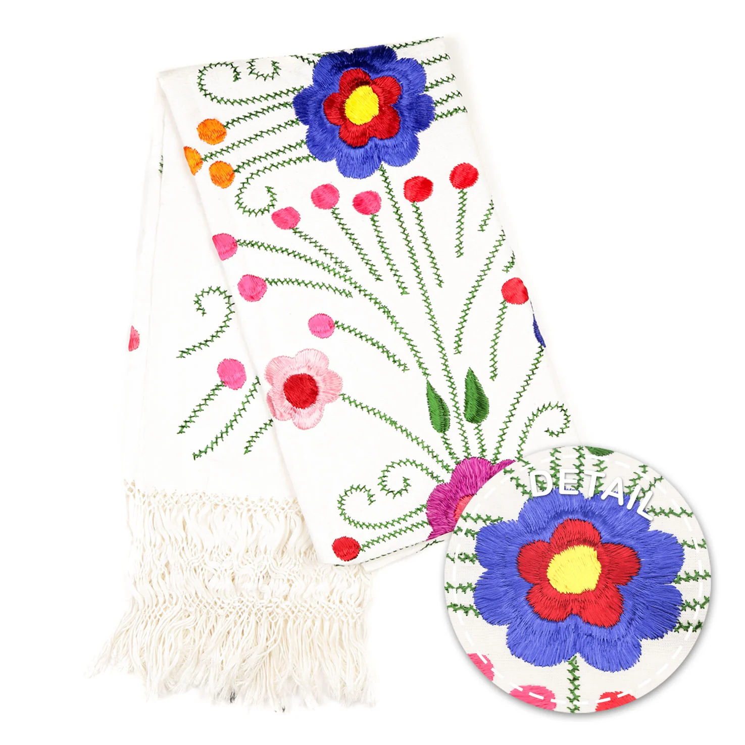 Floral Embroidery Rebozo - Image 8