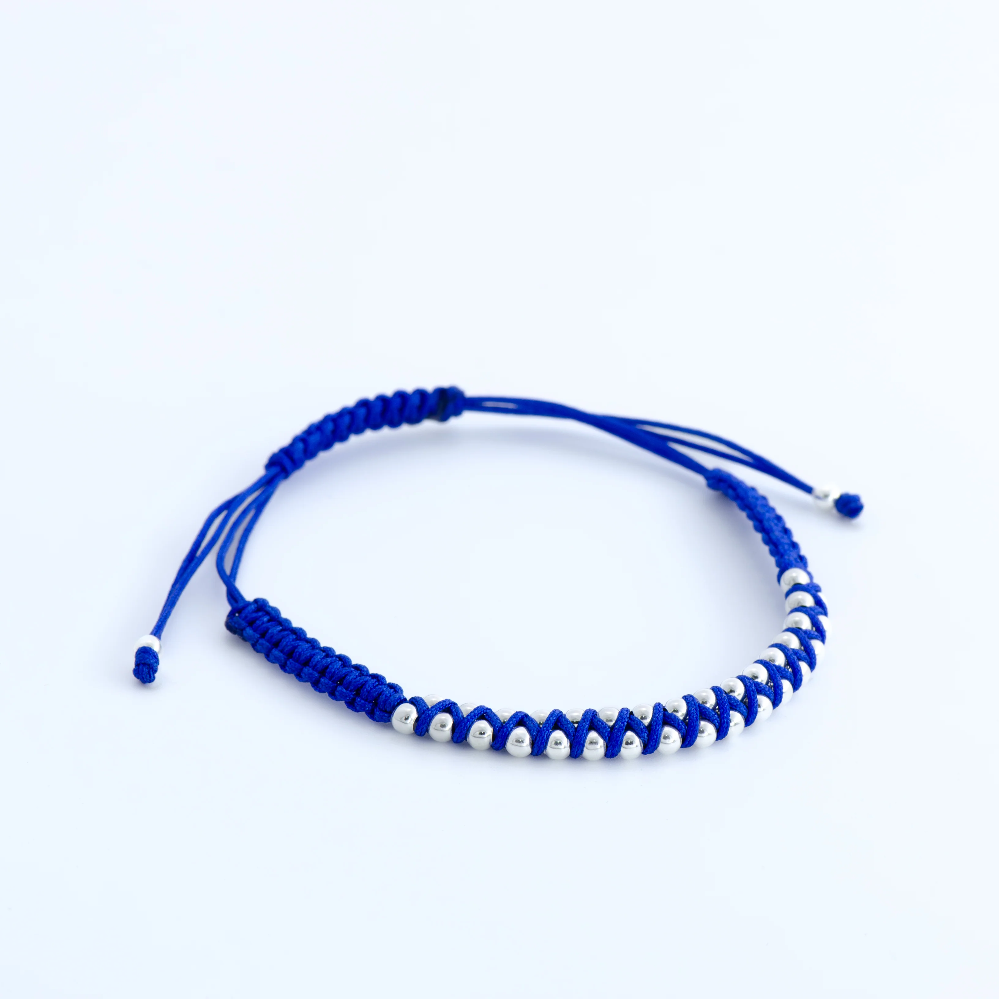 Garita Woven Bracelet with Sterling Silver Beads - Image 3