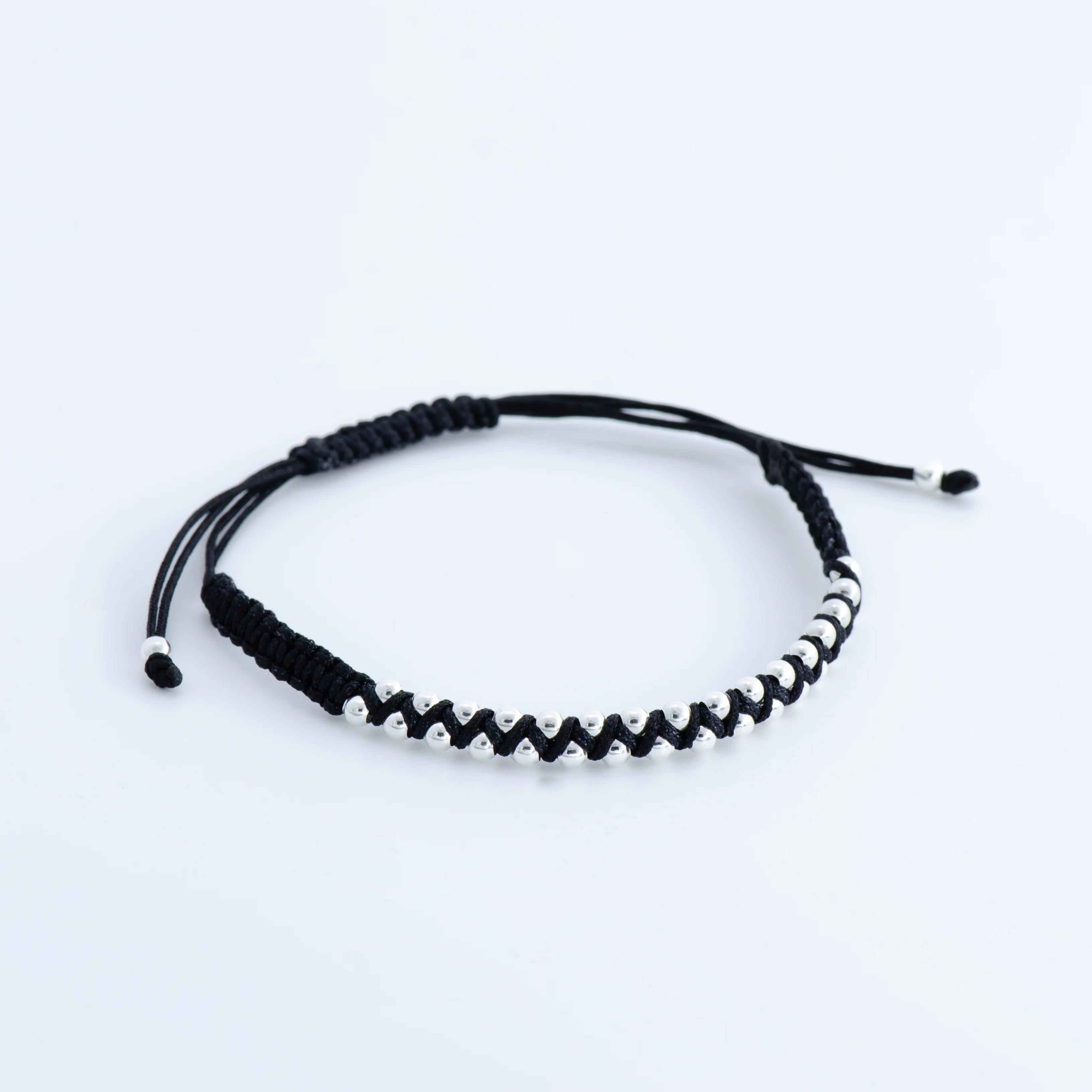 Garita Woven Bracelet with Sterling Silver Beads - Image 5