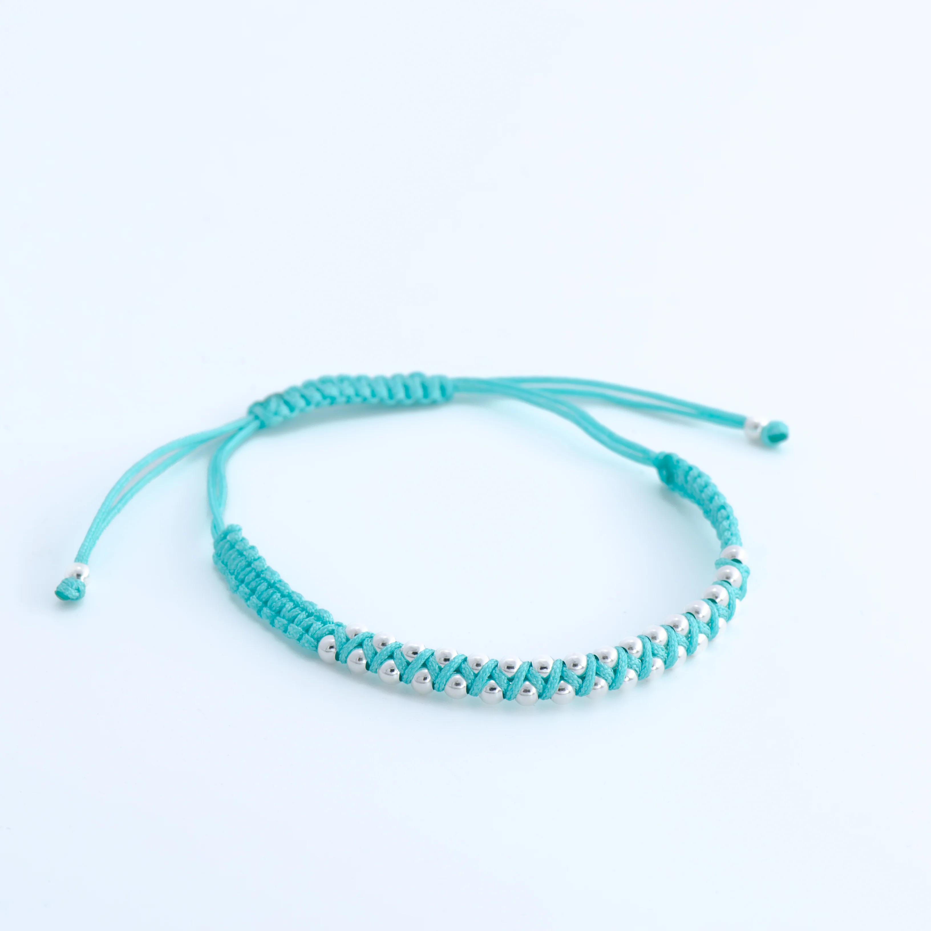 Garita Woven Bracelet with Sterling Silver Beads - Image 6