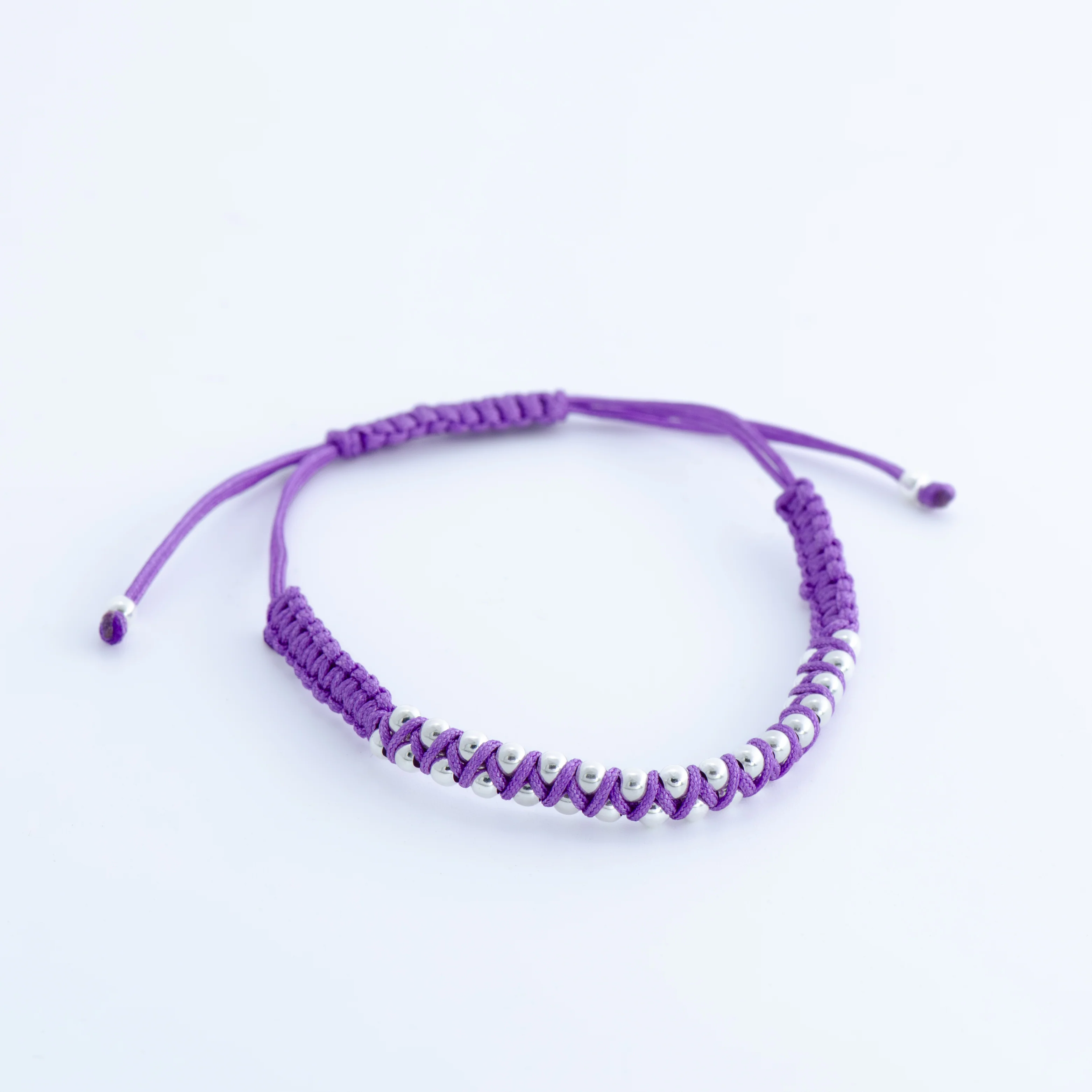 Garita Woven Bracelet with Sterling Silver Beads - Image 7