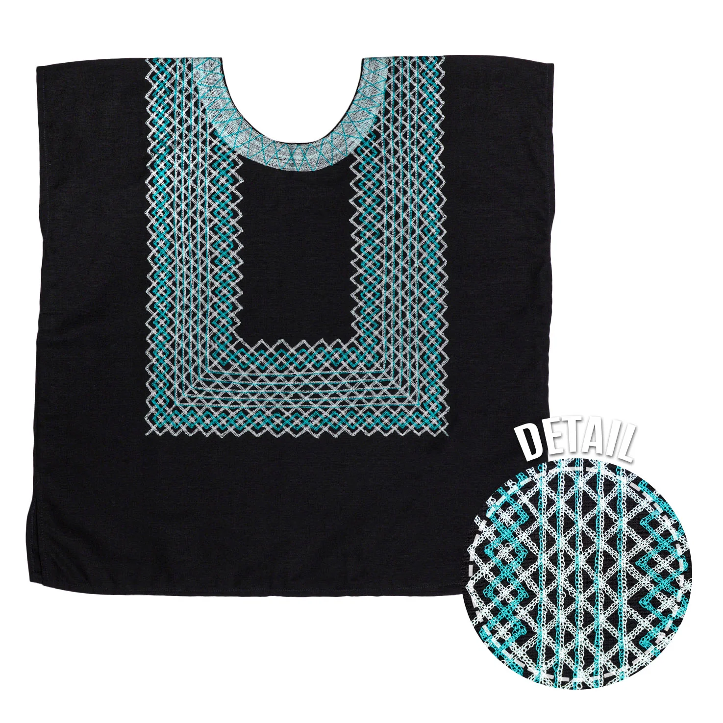 Geometría Cadenilla Linen Huipil - Image 6