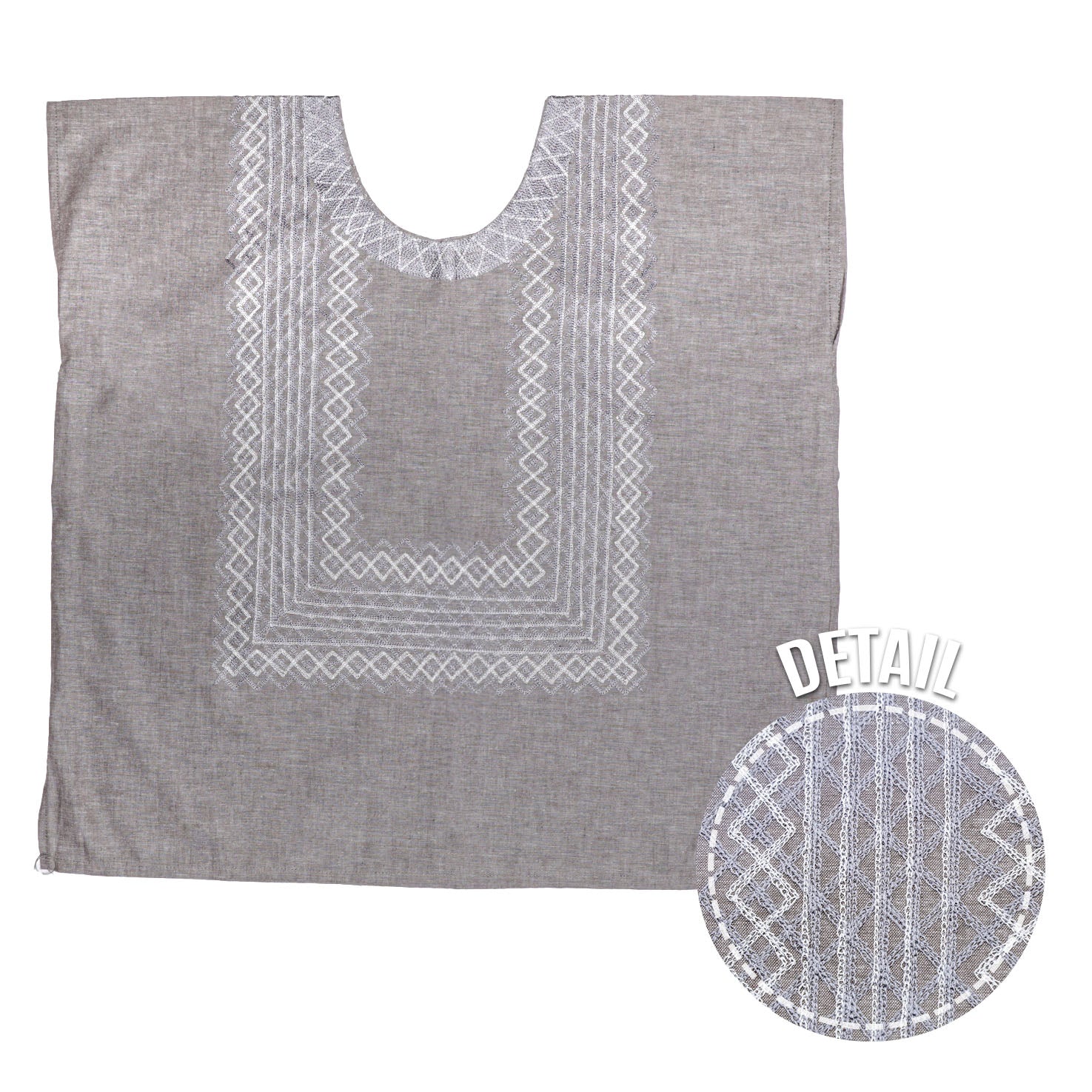 Geometría Cadenilla Linen Huipil - Image 7