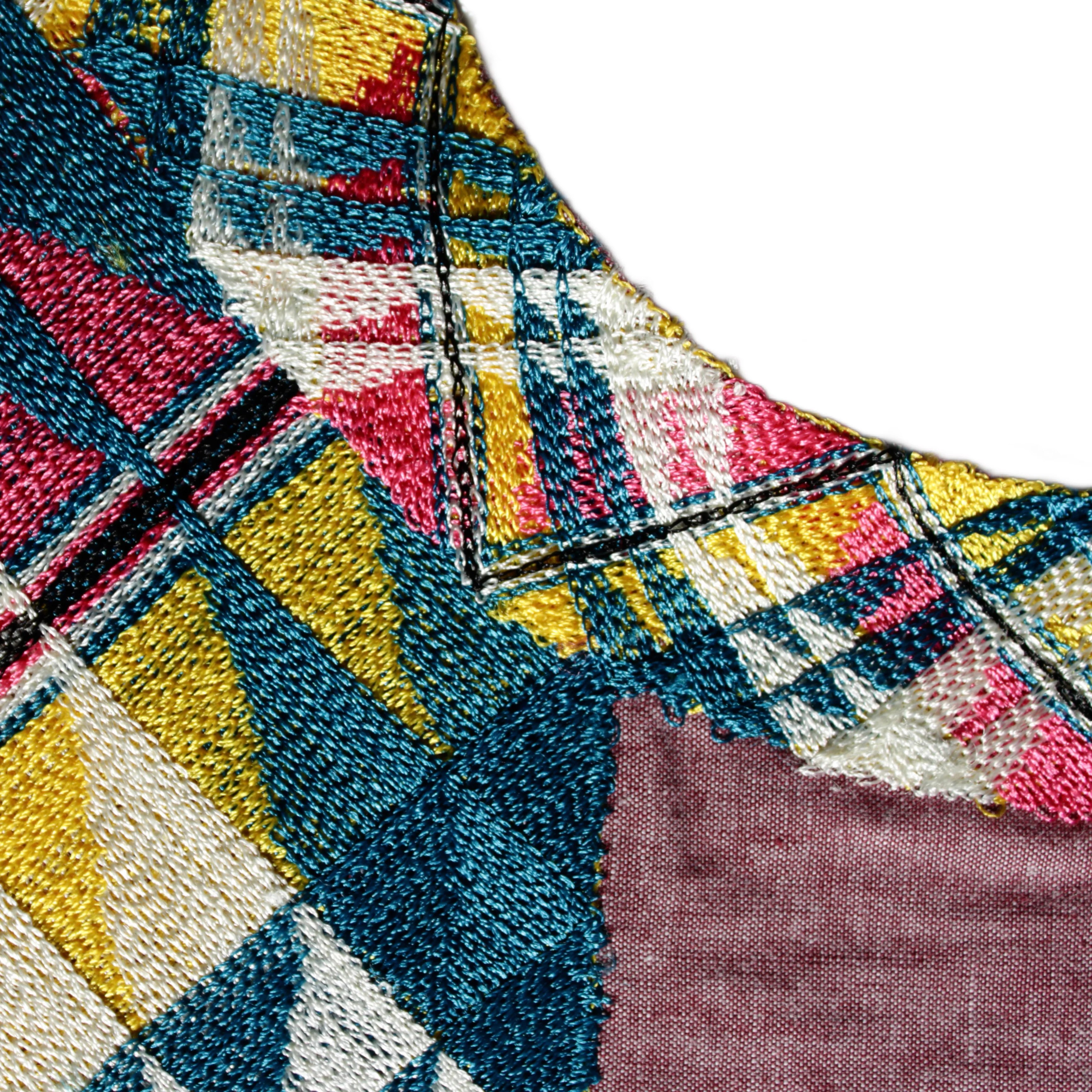 Golpe Square Cadenilla Huipil Long Blouse - Image 3