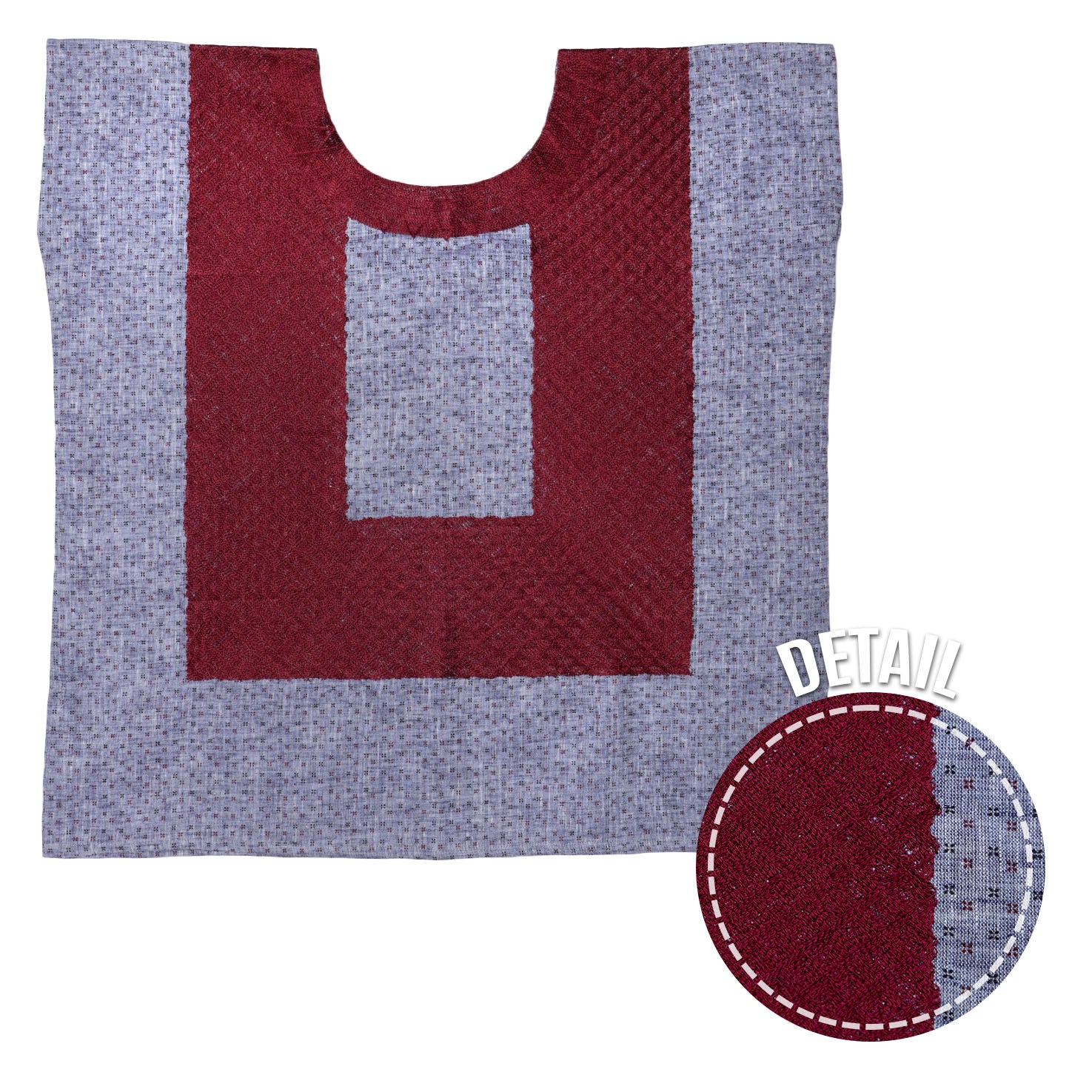 Golpe Square Cadenilla Huipil Long Blouse - Image 4