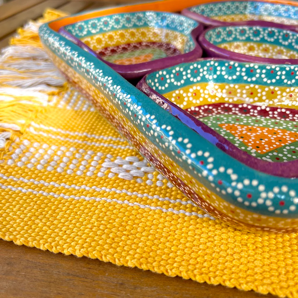 Hand-Painted Capula Modular 6-Piece Serving Set - Image 5