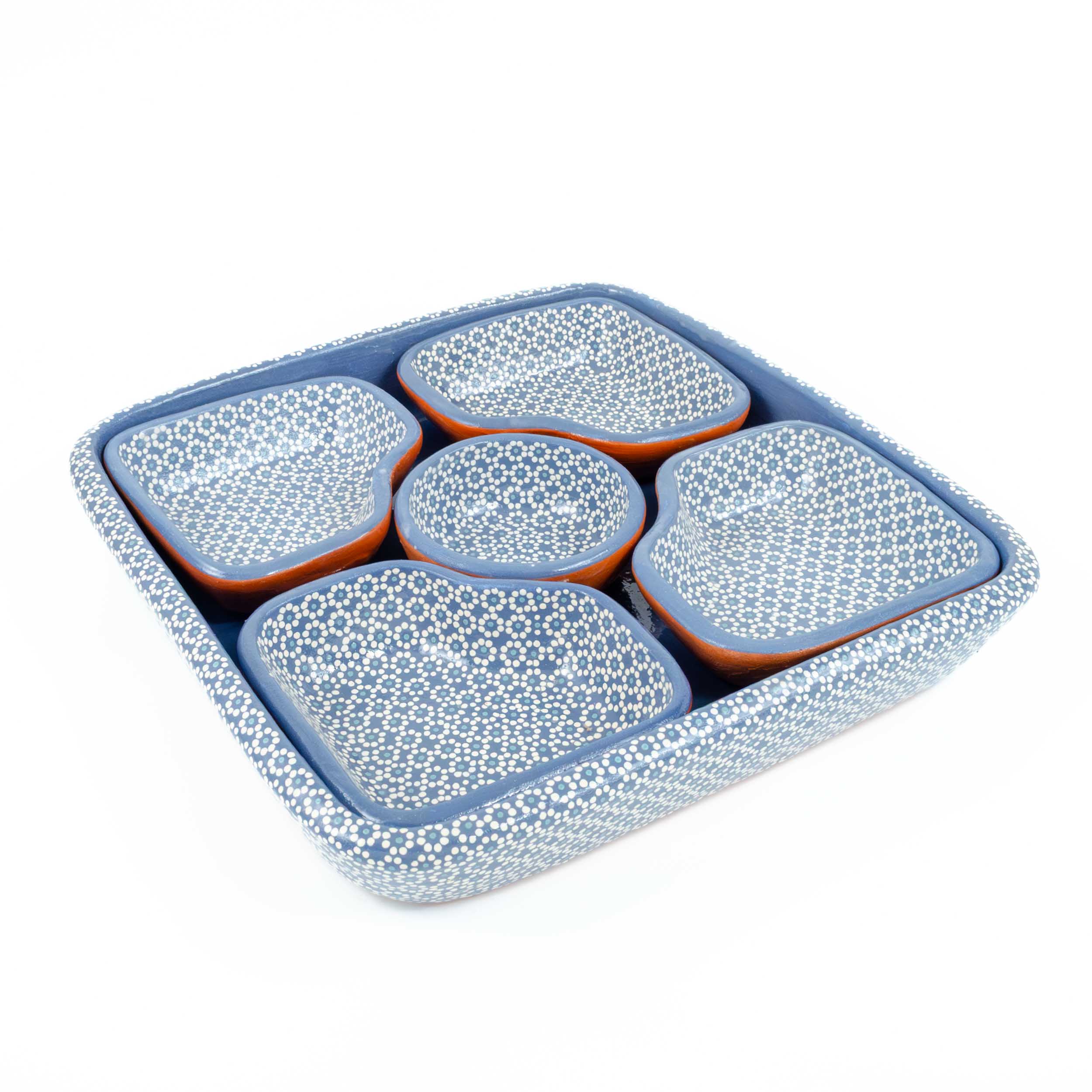 Hand-Painted Capula Modular 6-Piece Serving Set - Image 8