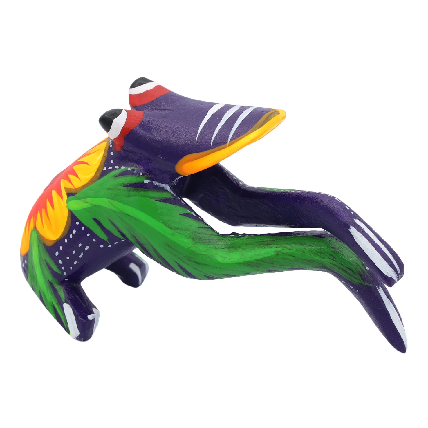 Hand Painted Frog Wooden Figurine Alebrije - Image 11