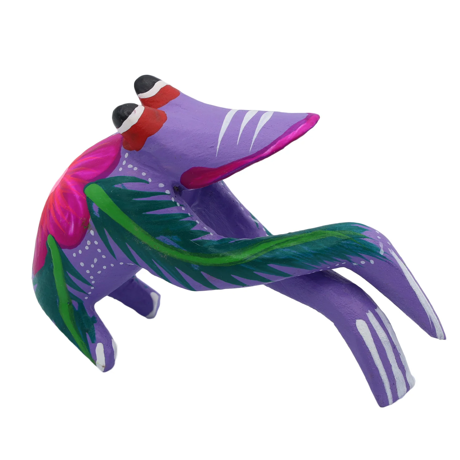 Hand Painted Frog Wooden Figurine Alebrije - Image 12