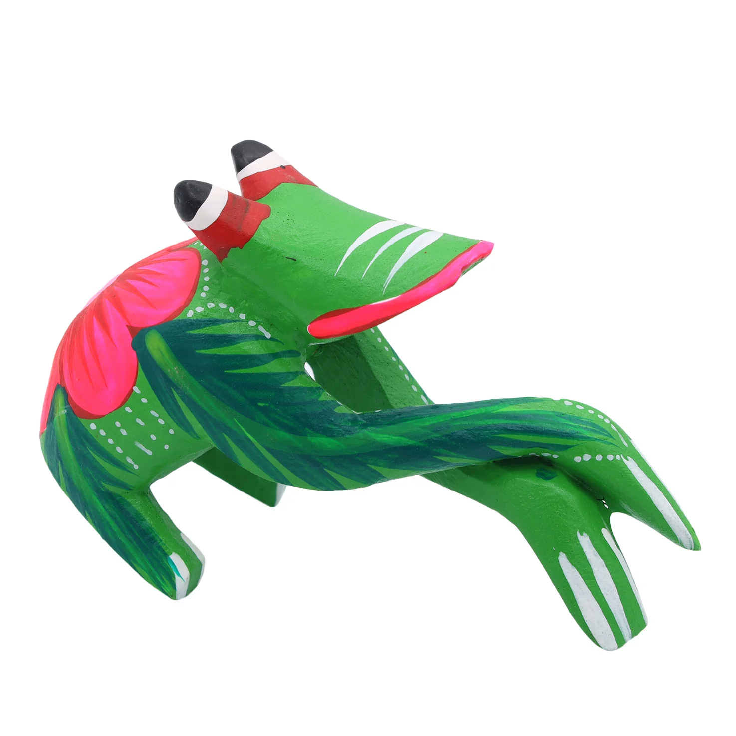 Hand Painted Frog Wooden Figurine Alebrije - Image 8