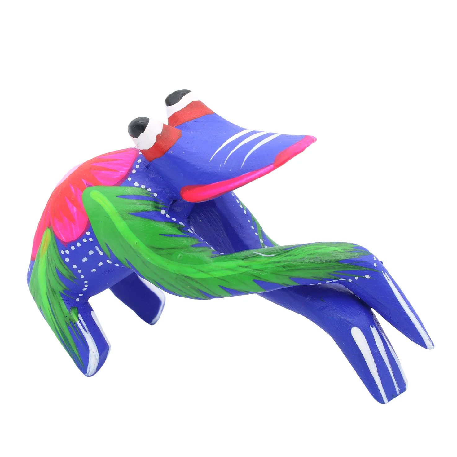 Hand Painted Frog Wooden Figurine Alebrije - Image 9