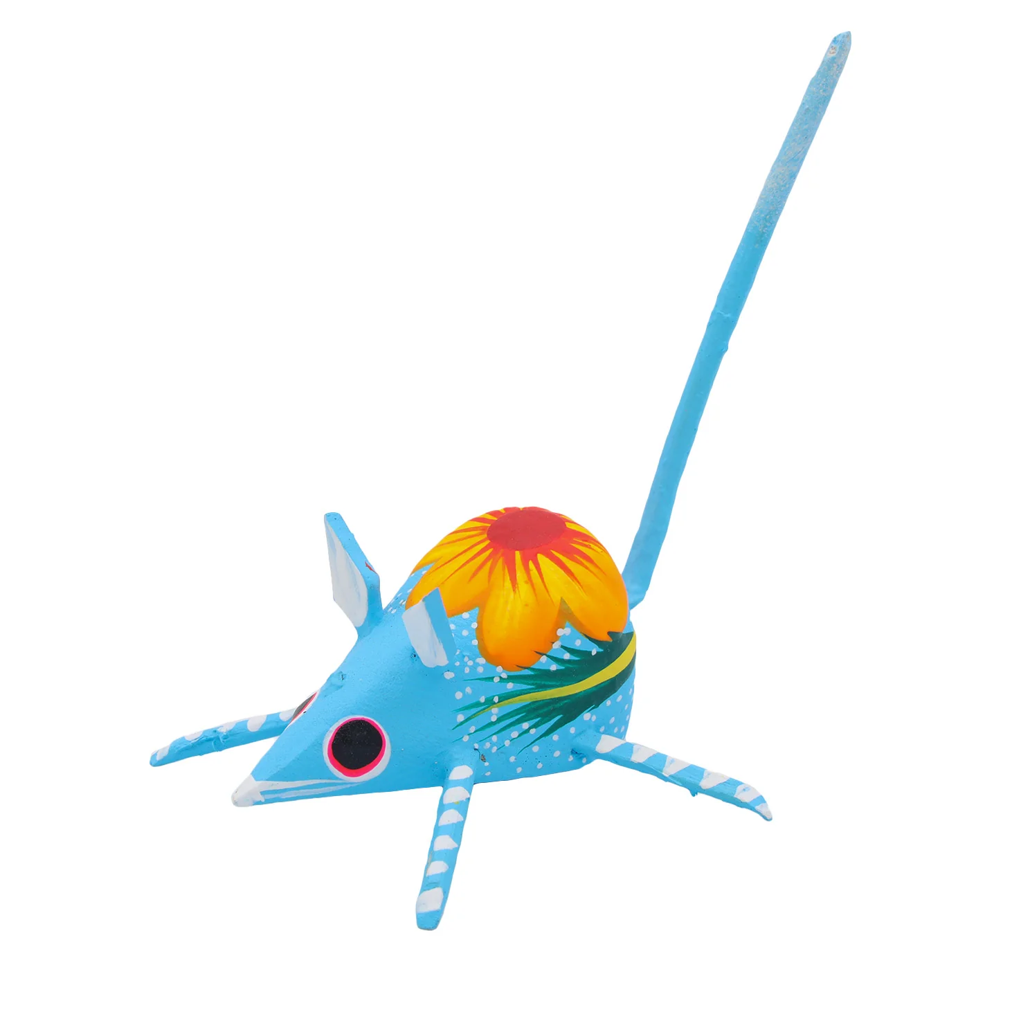 Hand Painted Mouse Wooden Figurine - Image 6