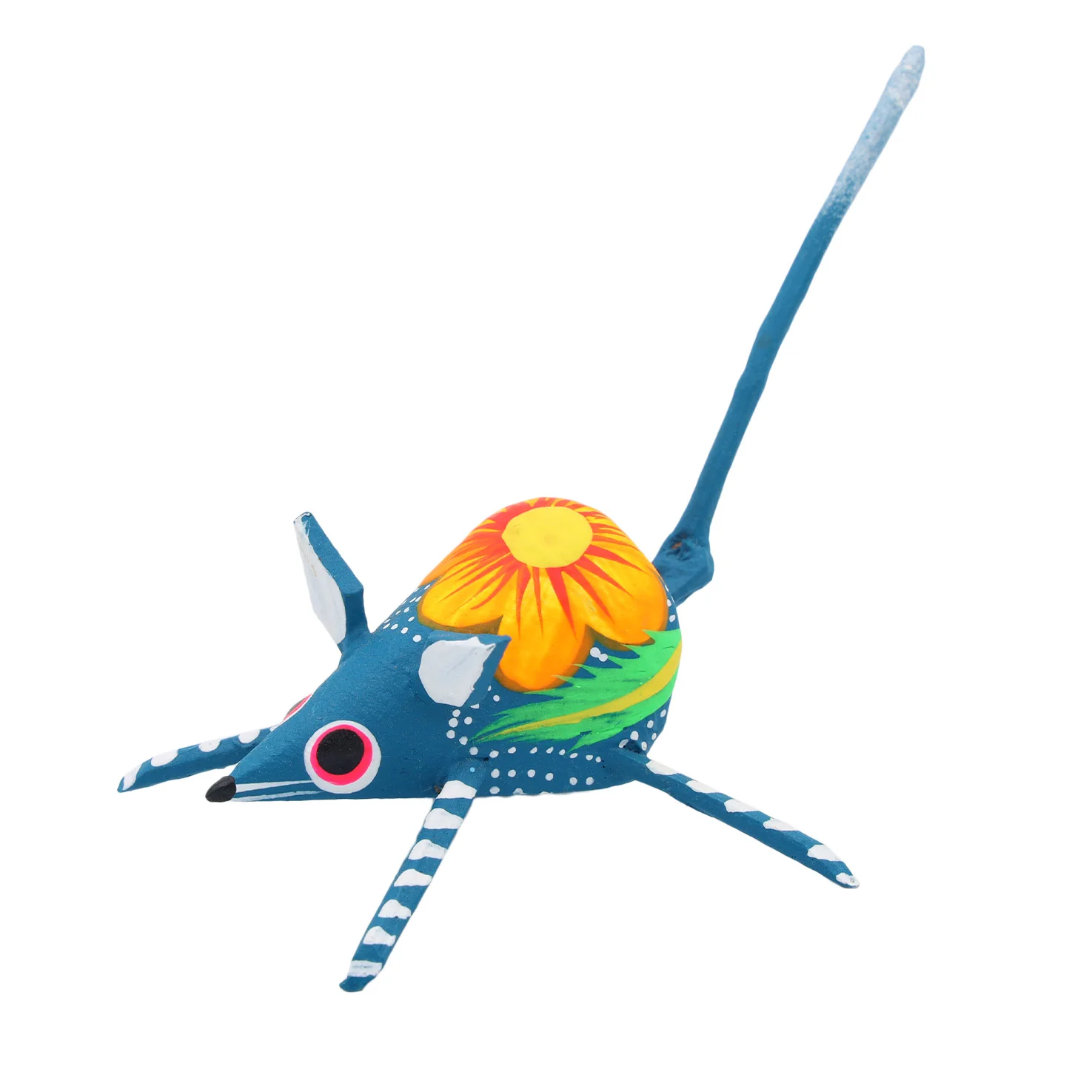 Hand Painted Mouse Wooden Figurine - Image 7