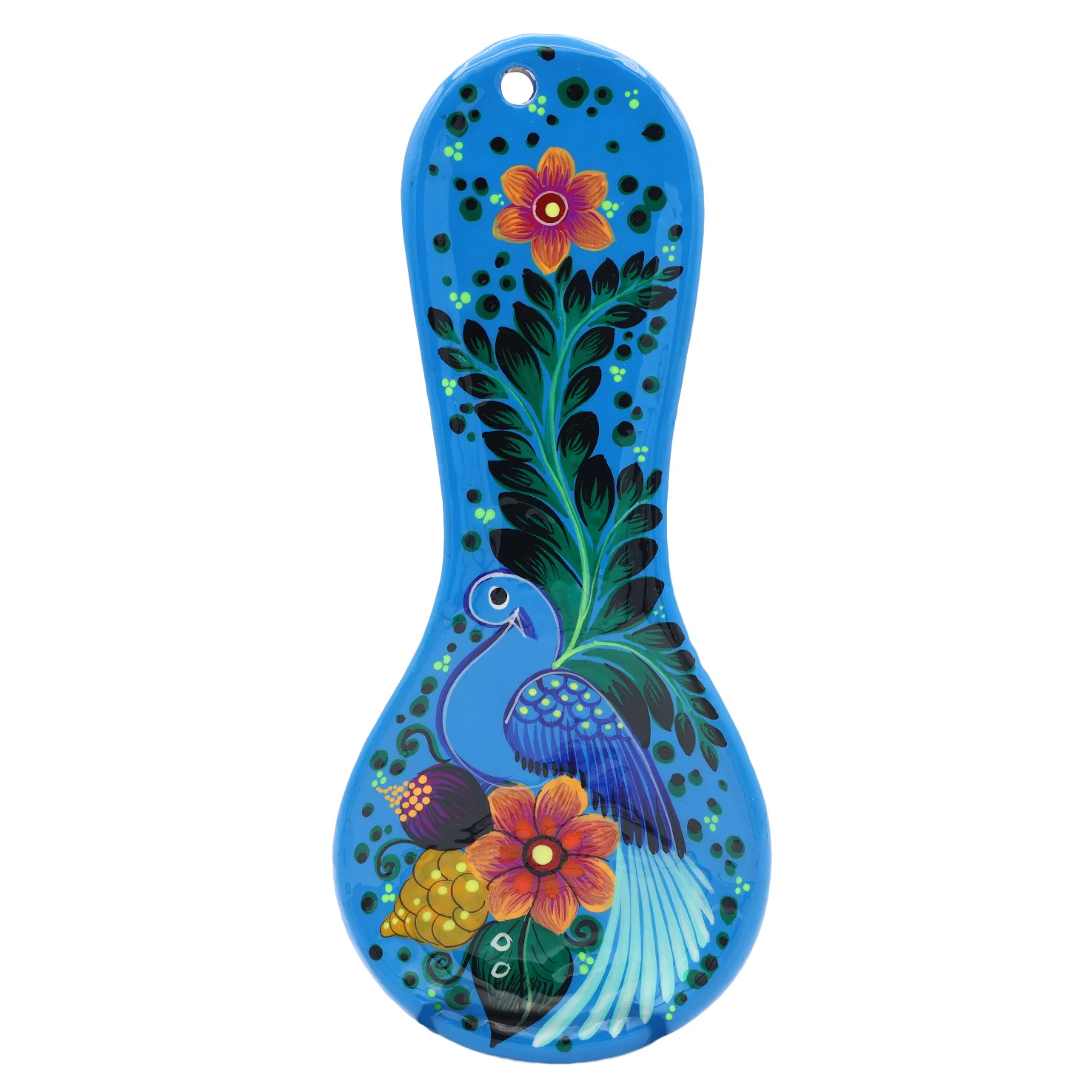 Hand-Painted Xalitla Clay Decorative Spoon Rest - Image 12