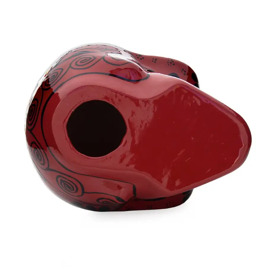 Large Hand Painted Xalitla Clay Sugar Skulls - Image 7