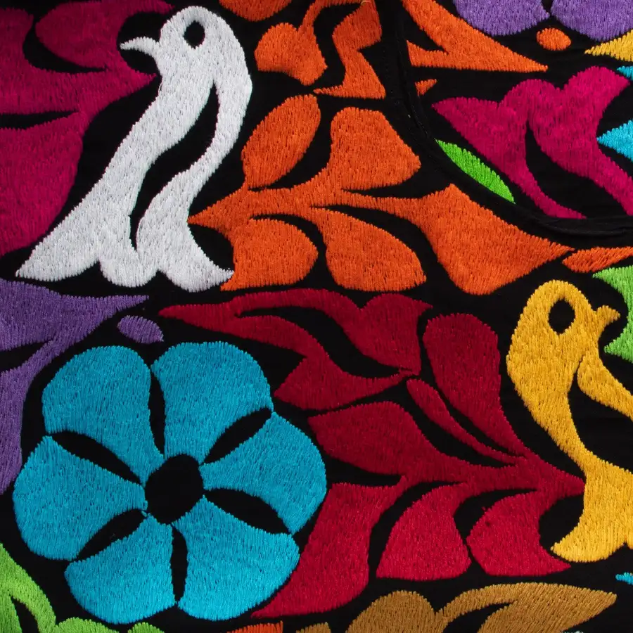 Jalapa Full Embroidery Huipil Blouse - Image 11