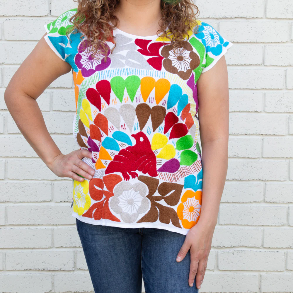 Jalapa Full Embroidery Huipil Blouse - Image 14