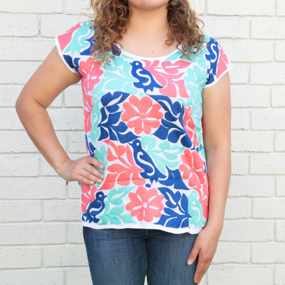 Jalapa Full Embroidery Huipil Blouse - Image 17