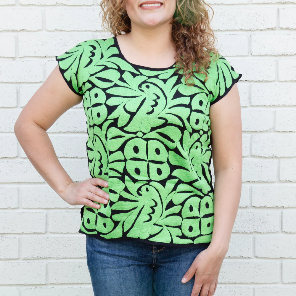 Jalapa Full Embroidery Huipil Blouse - Image 21