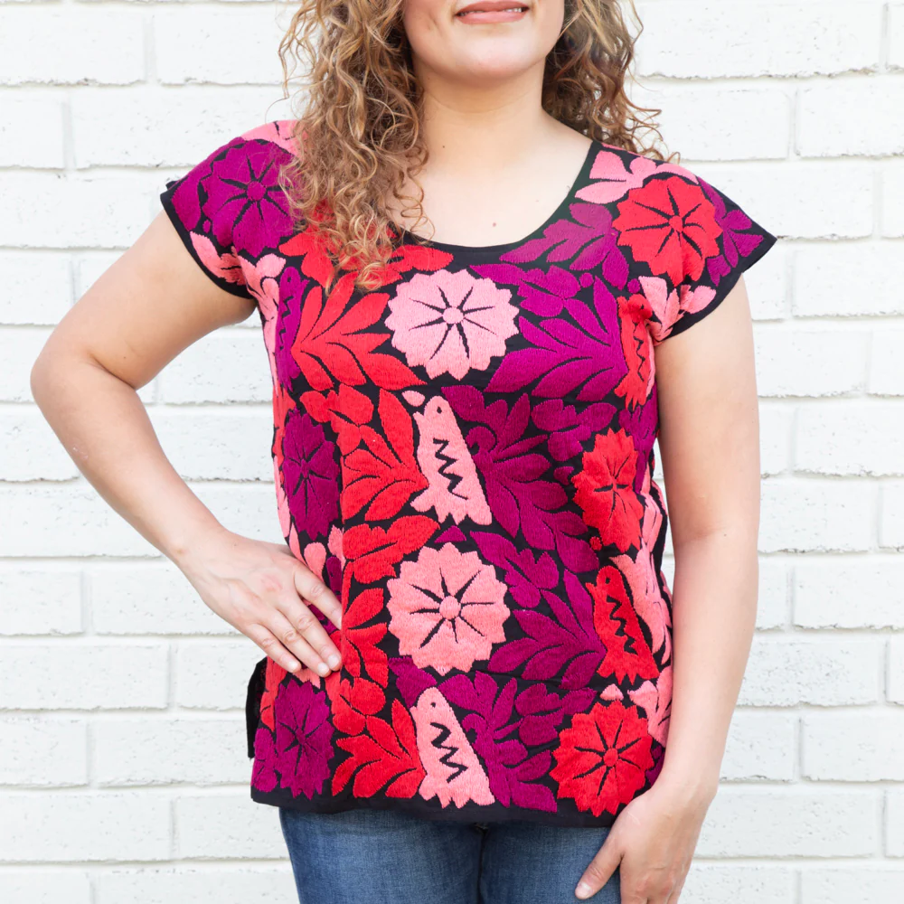 Jalapa Full Embroidery Huipil Blouse - Image 23