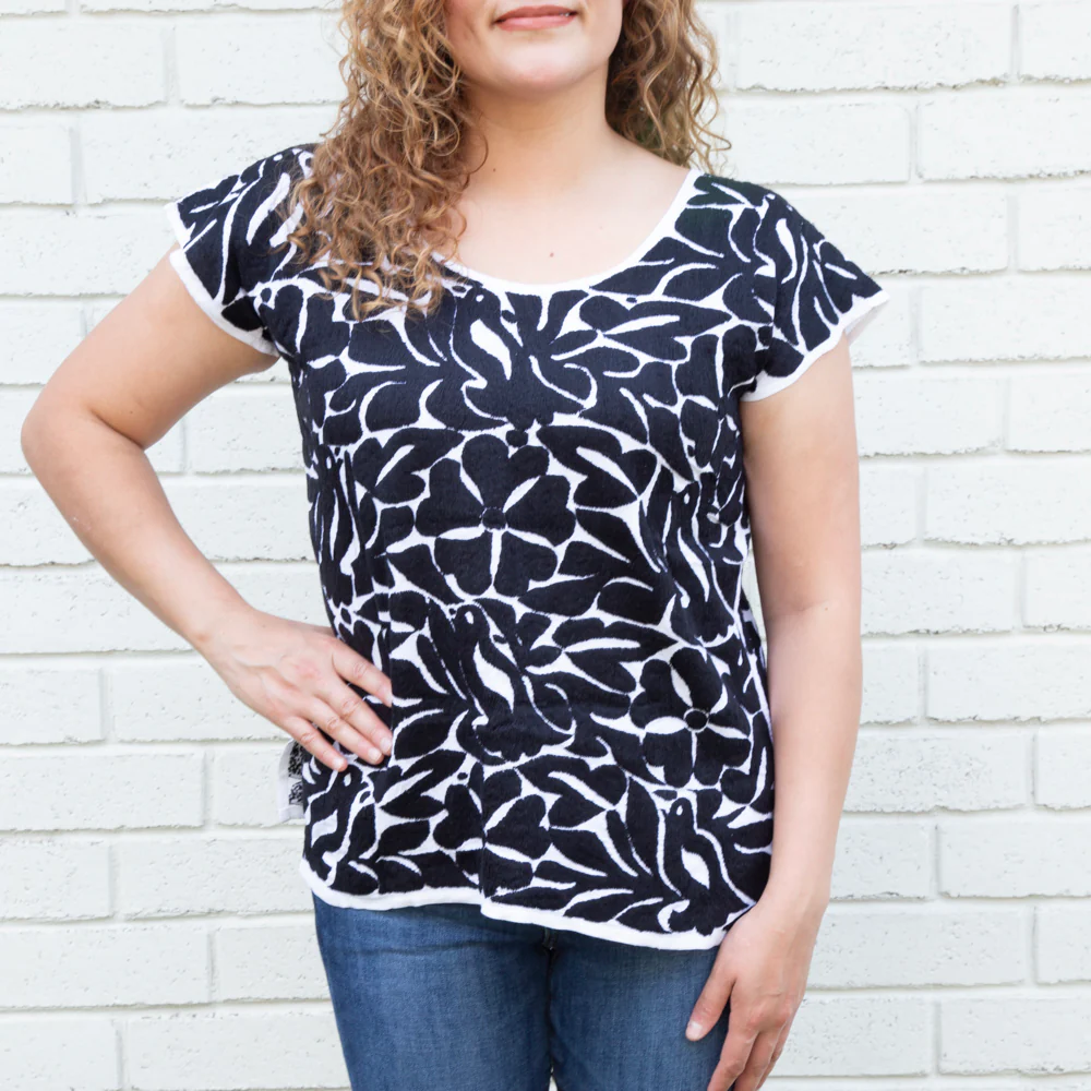 Jalapa Full Embroidery Huipil Blouse - Image 25