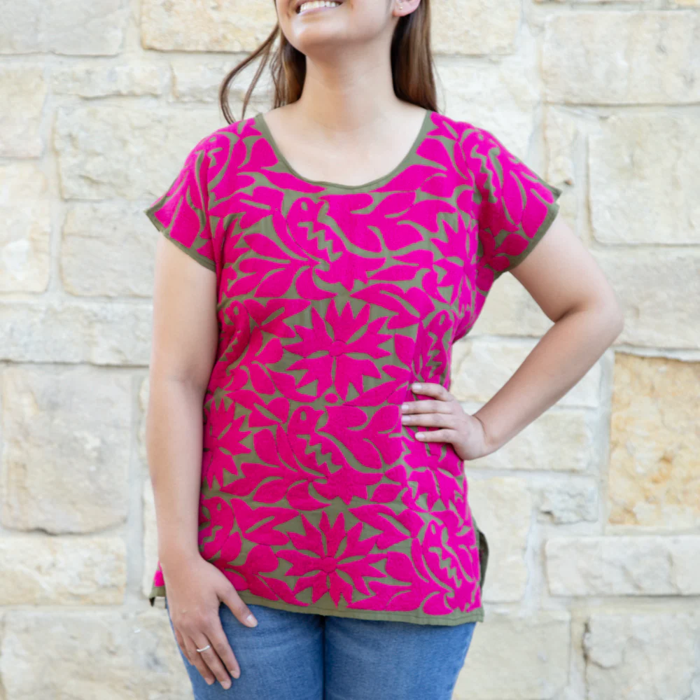 Jalapa Full Embroidery Huipil Blouse - Image 26