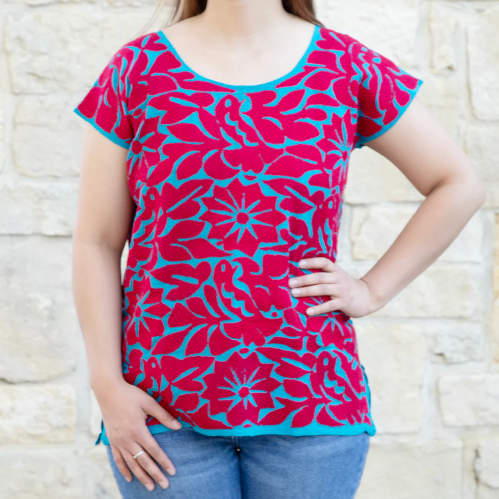 Jalapa Full Embroidery Huipil Blouse - Image 28