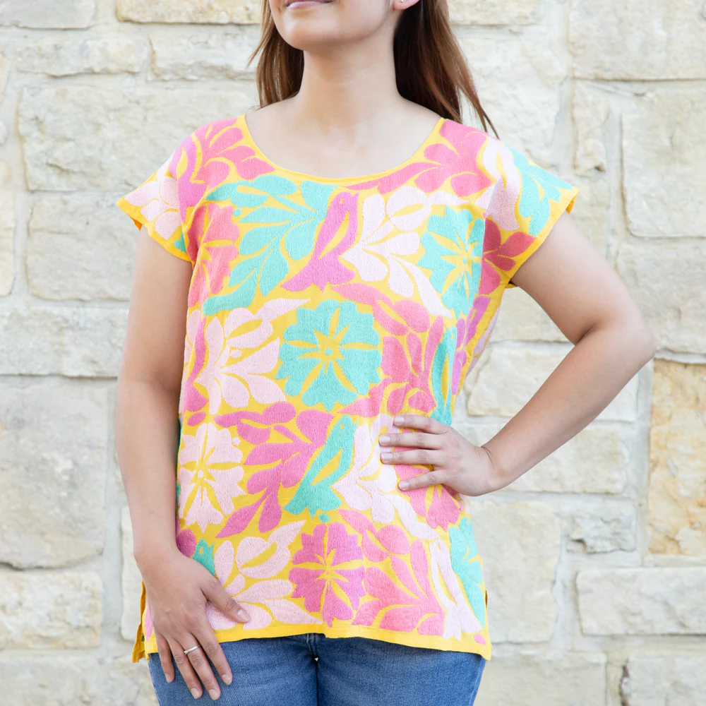 Jalapa Full Embroidery Huipil Blouse - Image 29