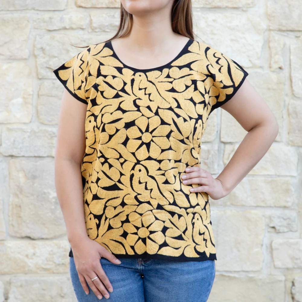 Jalapa Full Embroidery Huipil Blouse - Image 31