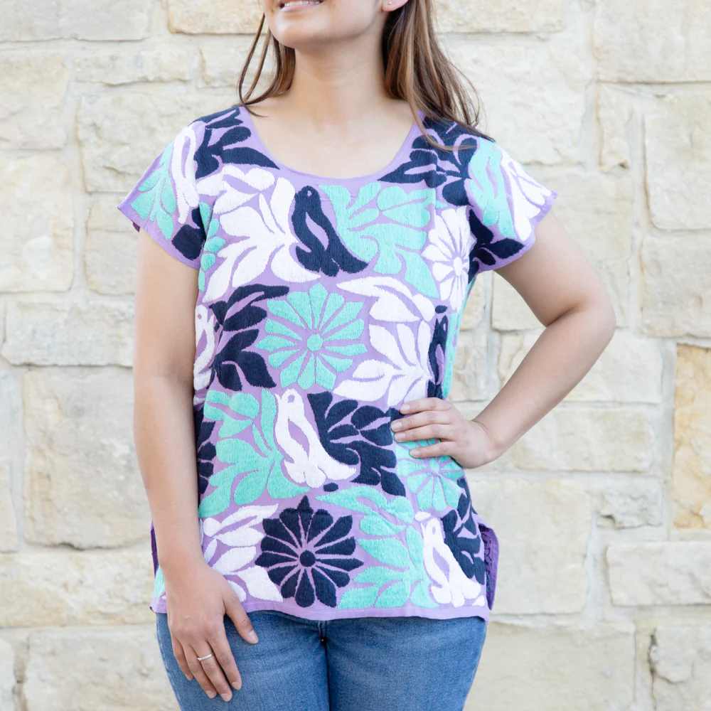 Jalapa Full Embroidery Huipil Blouse - Image 32