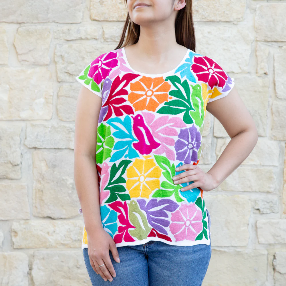 Jalapa Full Embroidery Huipil Blouse - Image 35