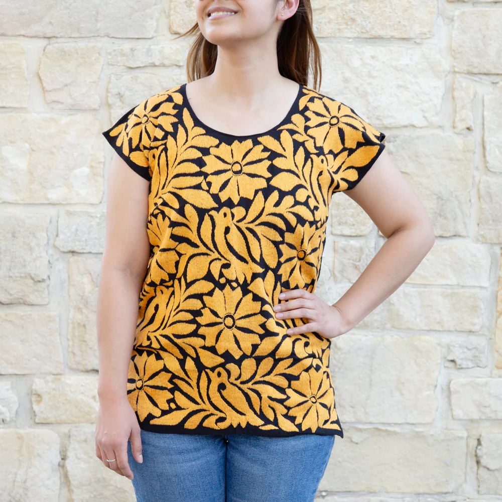 Jalapa Full Embroidery Huipil Blouse - Image 36