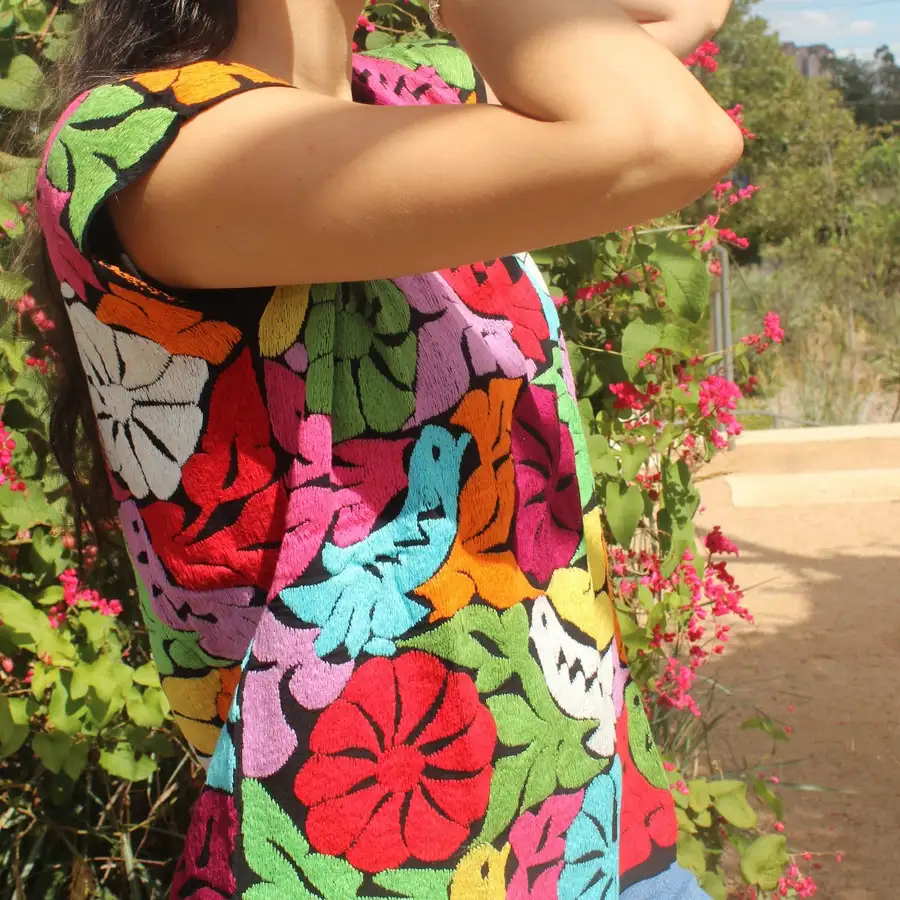 Jalapa Full Embroidery Huipil Blouse - Image 7