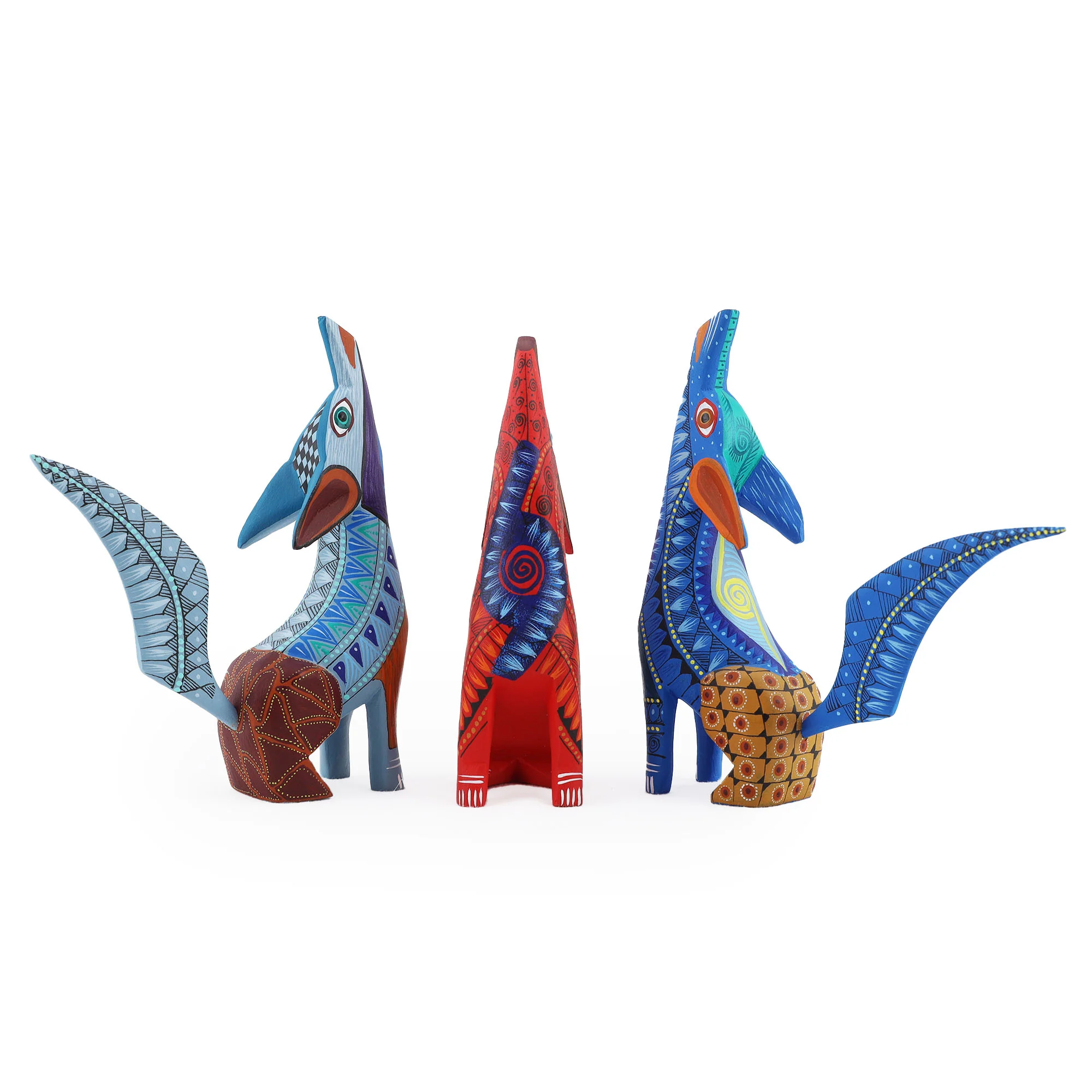 X-Large Coyote Alebrije with Frets - Image 12