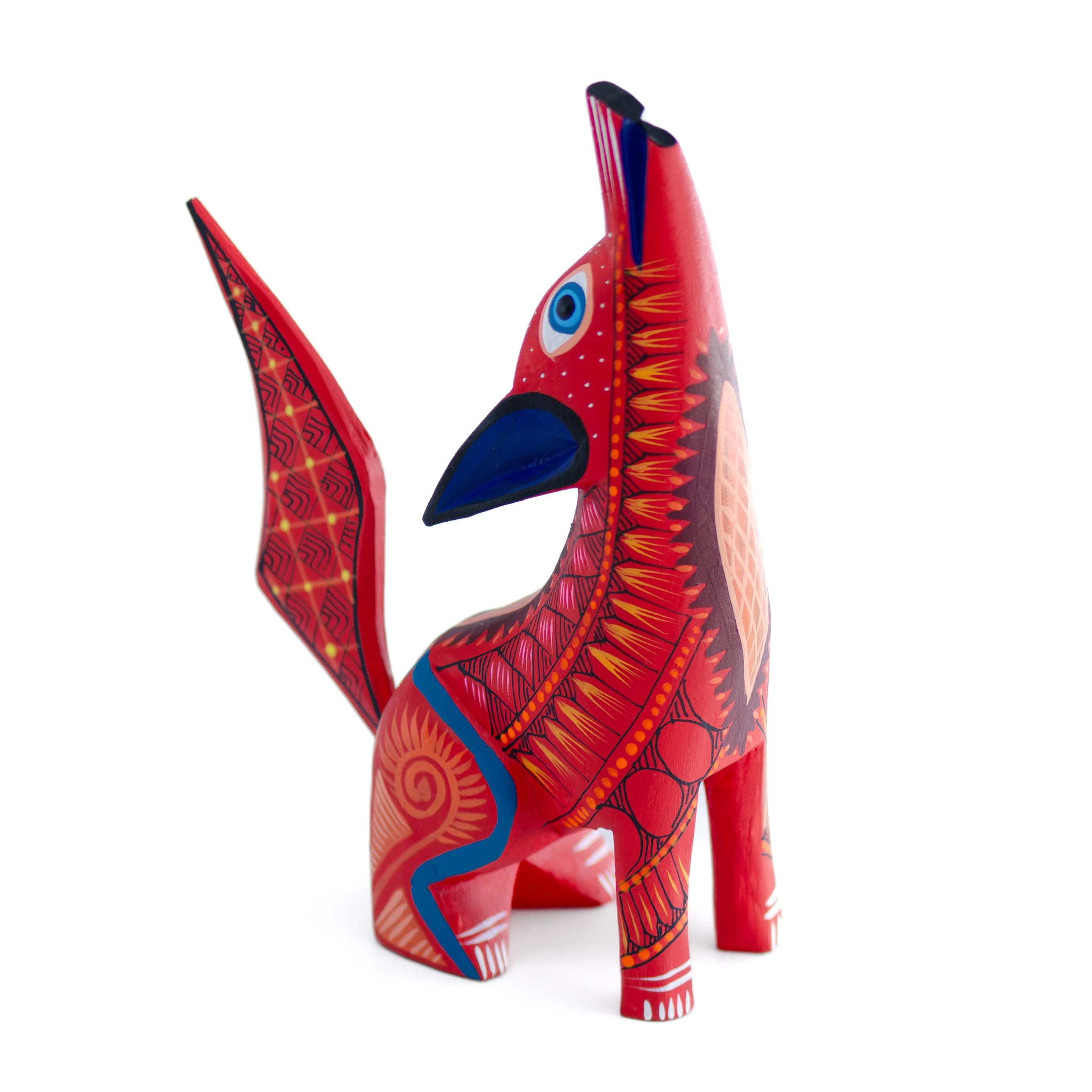 X-Large Coyote Alebrije with Frets - Image 15