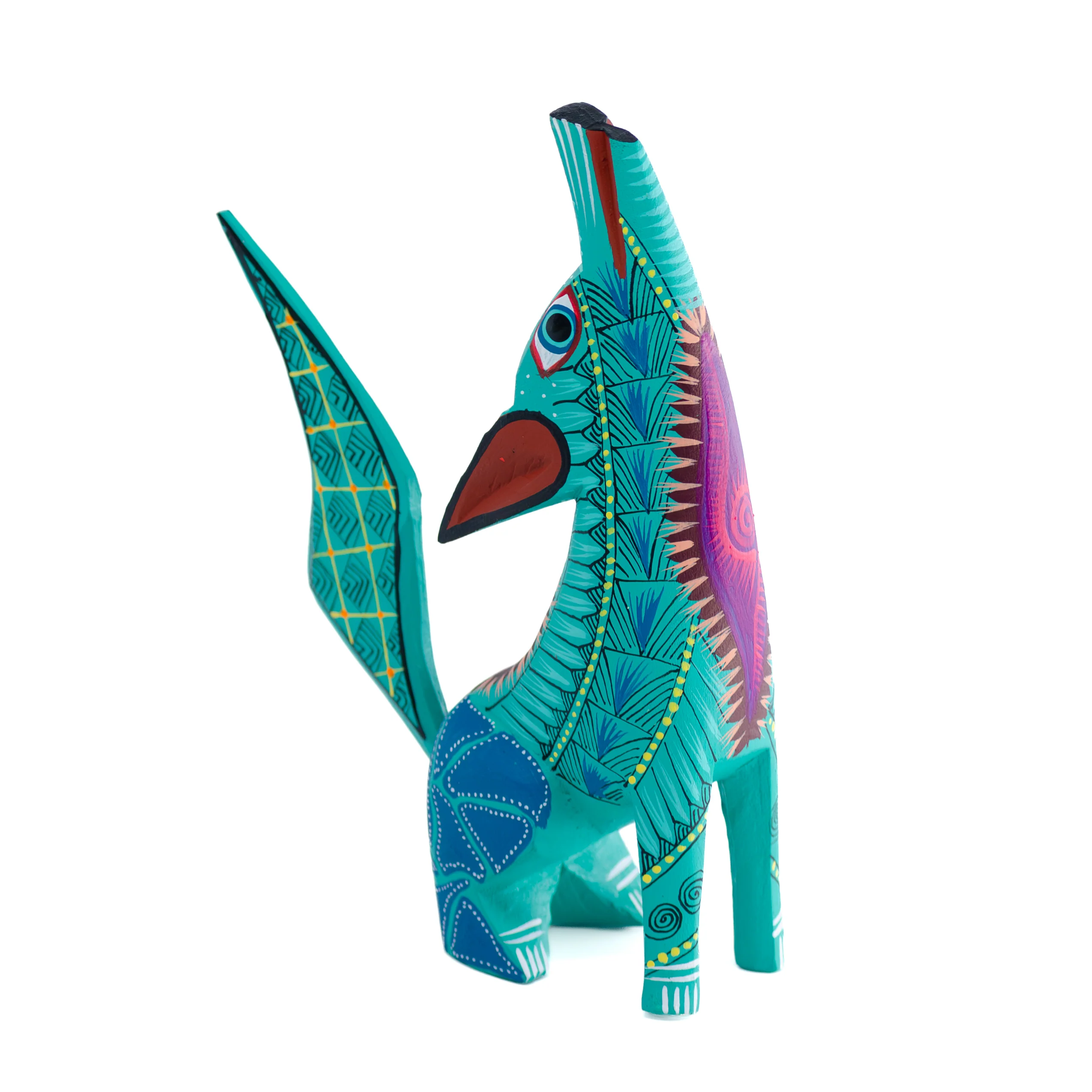 X-Large Coyote Alebrije with Frets - Image 17