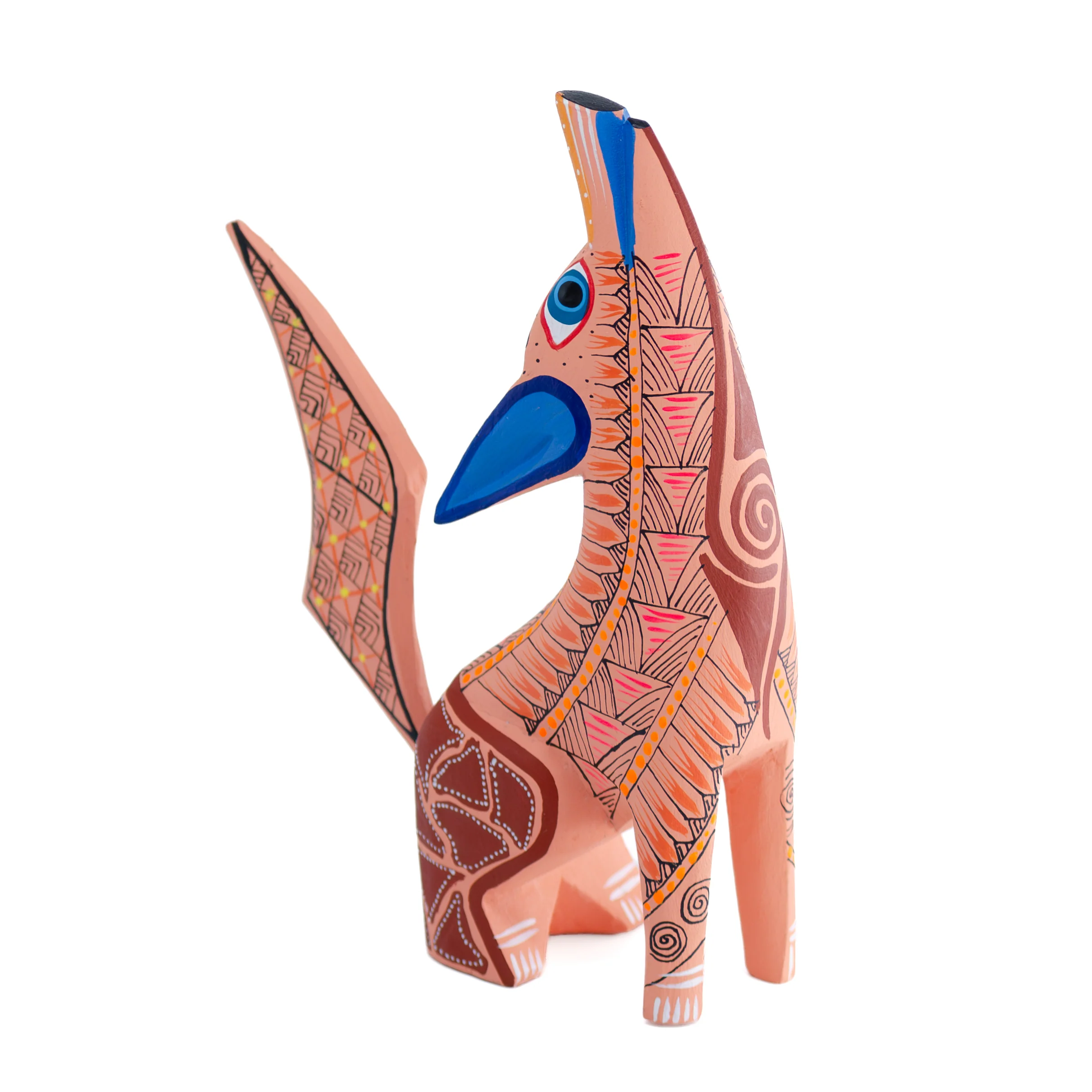 X-Large Coyote Alebrije with Frets - Image 18