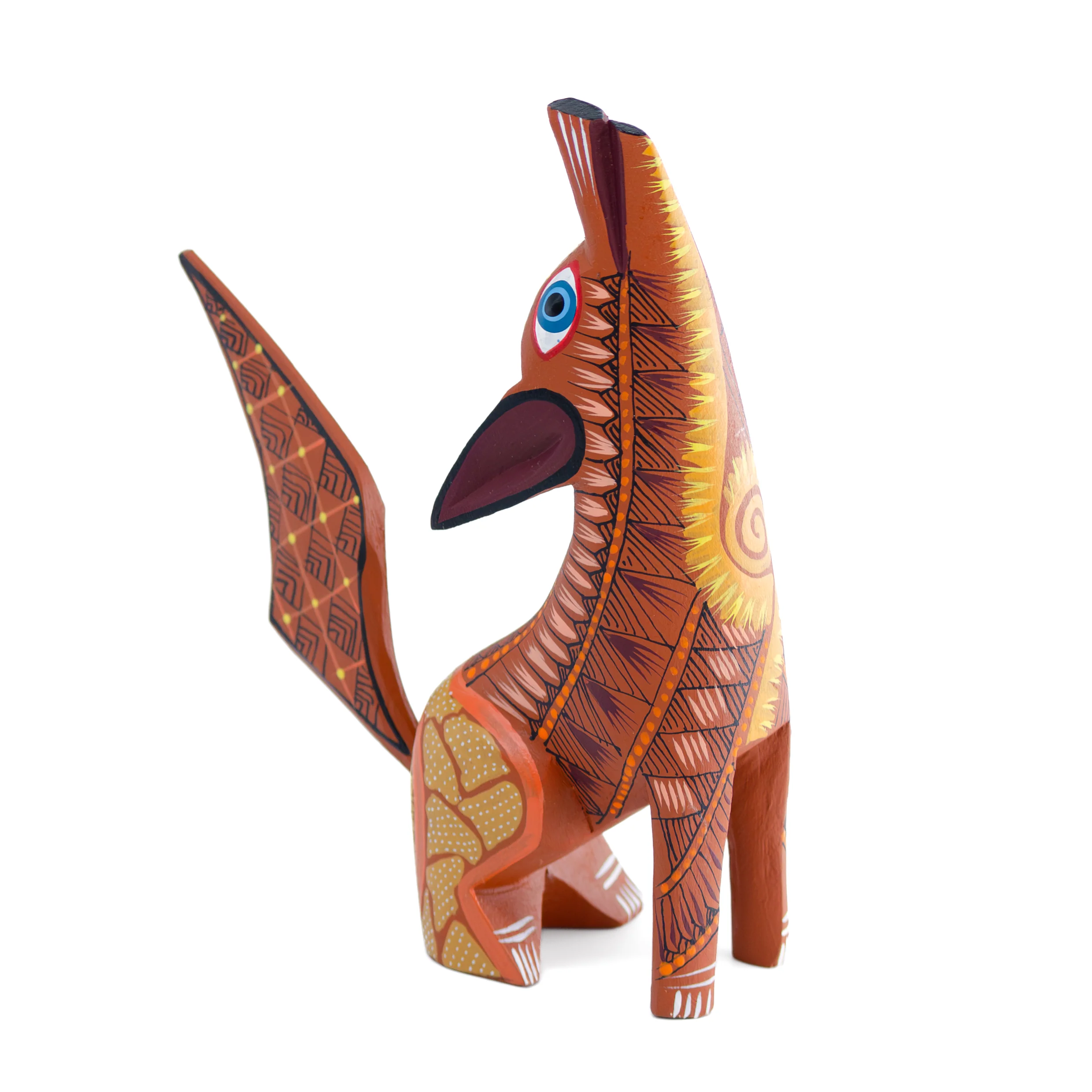 X-Large Coyote Alebrije with Frets - Image 20