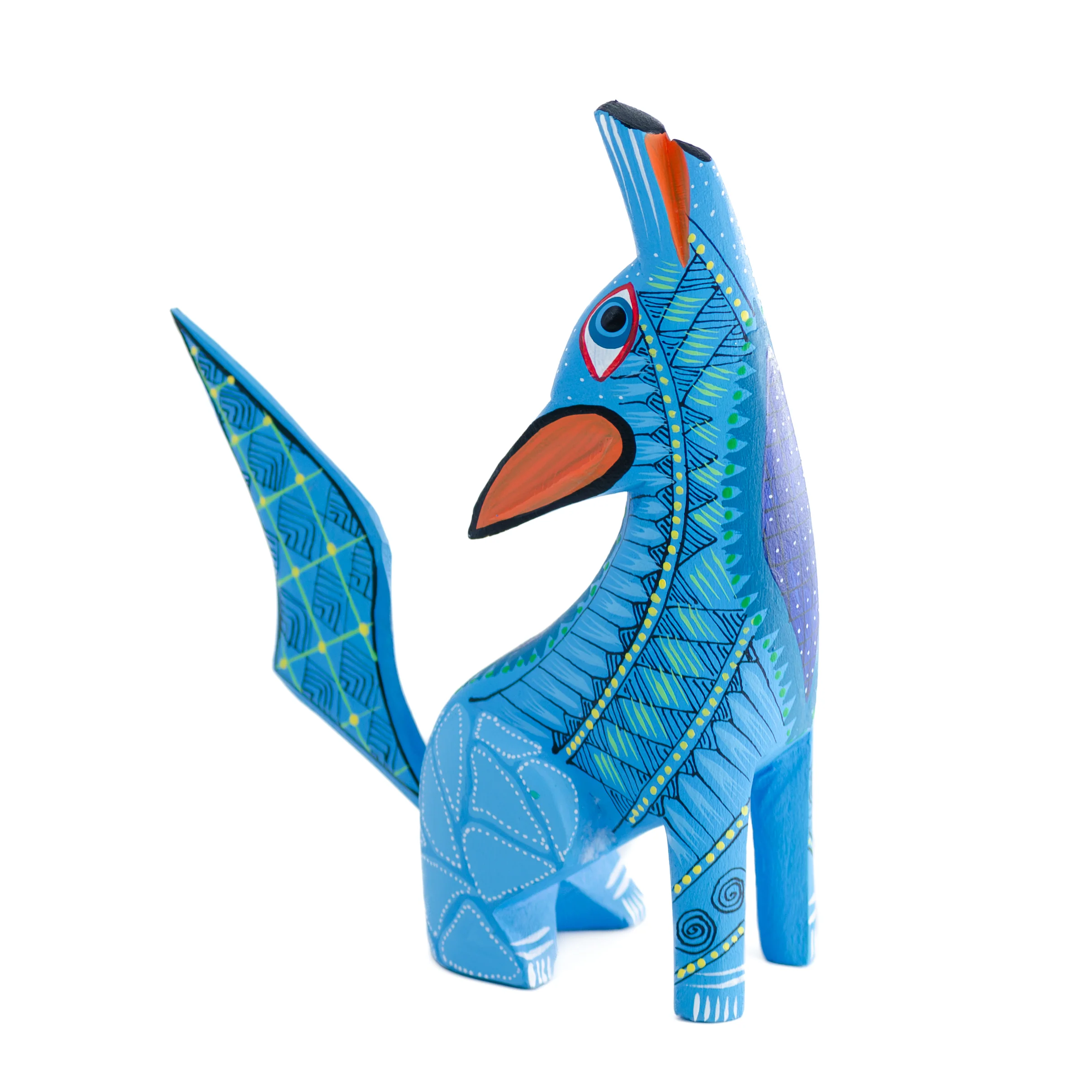 X-Large Coyote Alebrije with Frets - Image 24