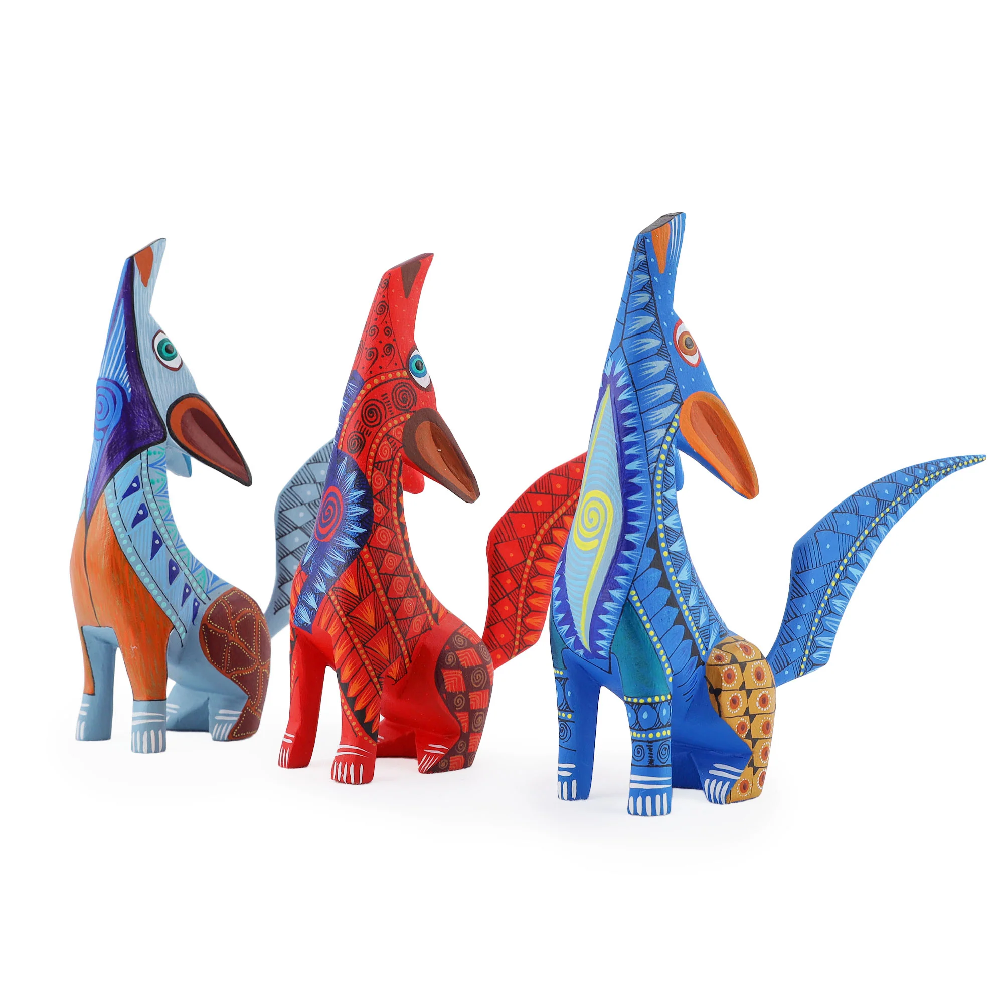 X-Large Coyote Alebrije with Frets - Image 8