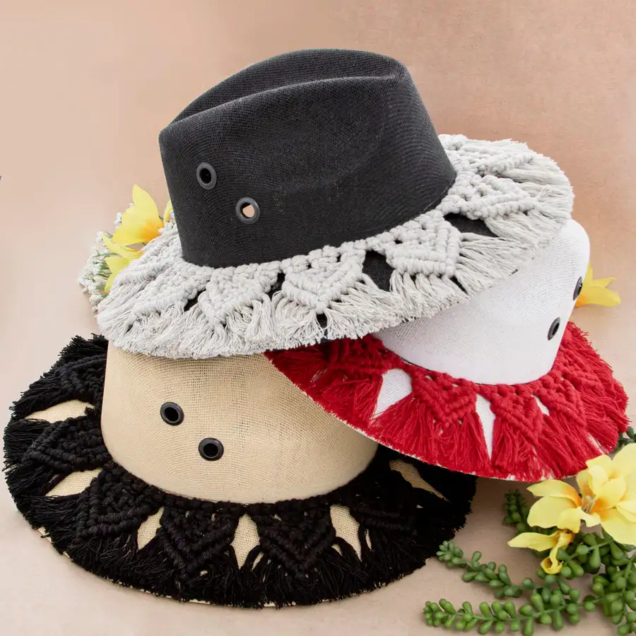 Macrame Detail Hat - Image 14